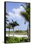 Beach Lifeguard Tower '83 St', Atlantic Ocean, Miami South Beach, Florida, Usa-Axel Schmies-Framed Stretched Canvas