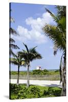 Beach Lifeguard Tower '83 St', Atlantic Ocean, Miami South Beach, Florida, Usa-Axel Schmies-Stretched Canvas