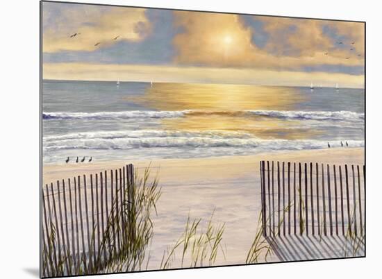 Beach Light-Diane Romanello-Mounted Art Print