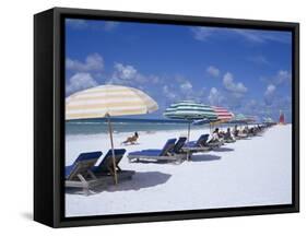 Beach, Longboat Key, Sarasota, Florida, USA-John Miller-Framed Stretched Canvas