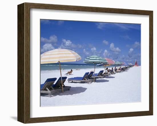 Beach, Longboat Key, Sarasota, Florida, USA-John Miller-Framed Photographic Print