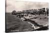 Beach, Looking West, Worthing, Sussex, 1935-null-Stretched Canvas