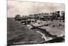 Beach, Looking West, Worthing, Sussex, 1935-null-Mounted Giclee Print