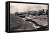 Beach, Looking West, Worthing, Sussex, 1935-null-Framed Stretched Canvas