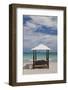 Beach Lounge Chairs, Porto Vecchio, Corsica, France-Walter Bibikow-Framed Photographic Print