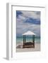 Beach Lounge Chairs, Porto Vecchio, Corsica, France-Walter Bibikow-Framed Photographic Print