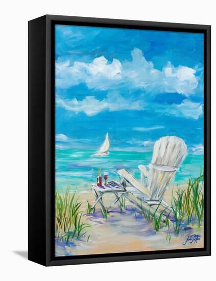 Beach Lounging-Julie DeRice-Framed Stretched Canvas