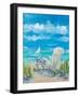 Beach Lounging-Julie DeRice-Framed Art Print