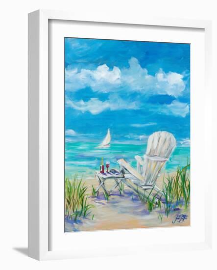 Beach Lounging-Julie DeRice-Framed Art Print