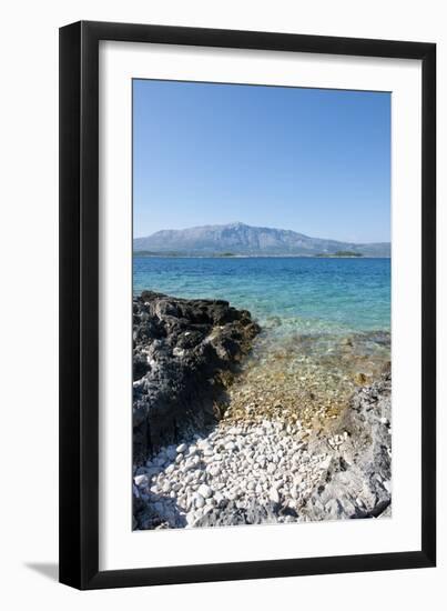 Beach, Lumbarda, Korcula Island, Croatia-Guido Cozzi-Framed Photographic Print