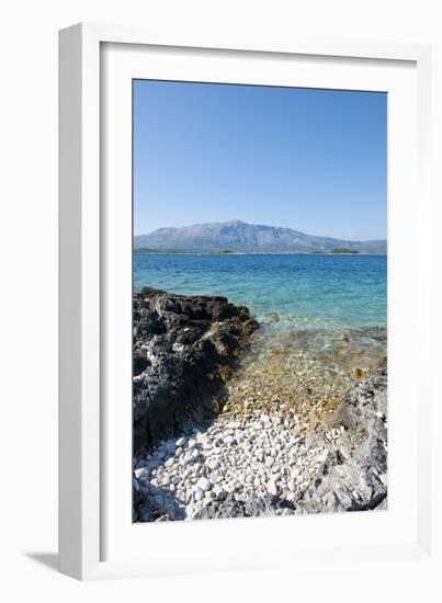 Beach, Lumbarda, Korcula Island, Croatia-Guido Cozzi-Framed Photographic Print