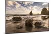 Beach, Malibu, California, USA: Famous El Matador Beach During Sunset In Summer-Axel Brunst-Mounted Photographic Print