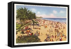 Beach, Miami Beach, Florida-null-Framed Stretched Canvas