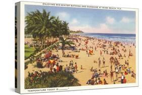 Beach, Miami Beach, Florida-null-Stretched Canvas