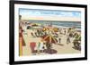 Beach, Miami Beach Florida-null-Framed Premium Giclee Print