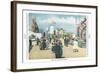 Beach Midway, Chicago World Fair-null-Framed Art Print