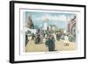 Beach Midway, Chicago World Fair-null-Framed Art Print