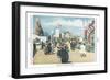 Beach Midway, Chicago World Fair-null-Framed Premium Giclee Print