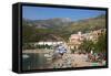 Beach, Milocer, Budva Bay, the Budva Riviera, Montenegro, Europe-Frank Fell-Framed Stretched Canvas