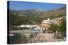 Beach, Milocer, Budva Bay, the Budva Riviera, Montenegro, Europe-Frank Fell-Stretched Canvas