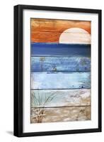 Beach Moonrise II-Sasha-Framed Giclee Print