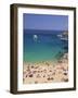 Beach, Mykonos, Greece-Walter Bibikow-Framed Photographic Print