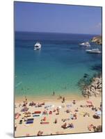 Beach, Mykonos, Greece-Walter Bibikow-Mounted Photographic Print