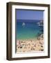 Beach, Mykonos, Greece-Walter Bibikow-Framed Photographic Print