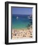 Beach, Mykonos, Greece-Walter Bibikow-Framed Photographic Print