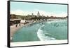 Beach, Narragansett Pier, Rhode Island-null-Framed Stretched Canvas