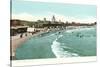 Beach, Narragansett Pier, Rhode Island-null-Stretched Canvas