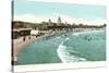 Beach, Narragansett Pier, Rhode Island-null-Stretched Canvas