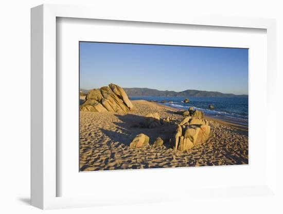Beach near Abbartello, Corsica, France-Massimo Borchi-Framed Photographic Print