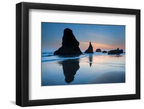 Beach near Bandon, Oregon, USA-null-Framed Premium Giclee Print