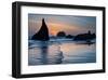 Beach near Bandon, Oregon, USA-null-Framed Art Print