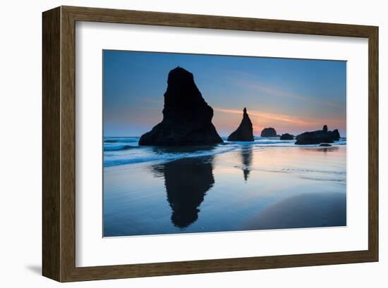 Beach near Bandon, Oregon, USA-null-Framed Art Print