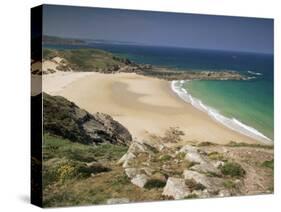 Beach Near Cap Frehel, Emerald Coast, Brittany, France-Michael Busselle-Stretched Canvas