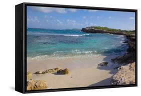 Beach Near Devil's Bridge-Frank Fell-Framed Stretched Canvas