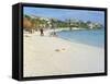 Beach Near Las Perlas, Cancun, Quintana Roo, Yucatan, Mexico, North America-Adina Tovy-Framed Stretched Canvas
