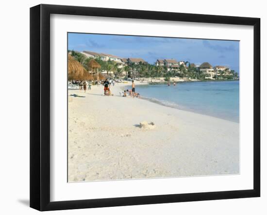 Beach Near Las Perlas, Cancun, Quintana Roo, Yucatan, Mexico, North America-Adina Tovy-Framed Photographic Print