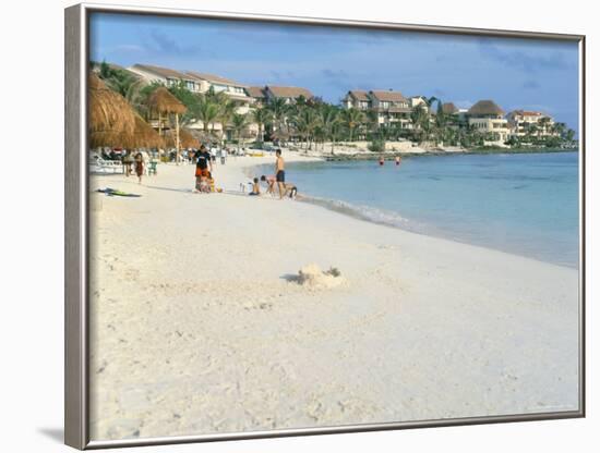 Beach Near Las Perlas, Cancun, Quintana Roo, Yucatan, Mexico, North America-Adina Tovy-Framed Photographic Print