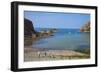 Beach Near Lower Solva, Pembrokeshire, Wales, United Kingdom, Europe-Billy Stock-Framed Photographic Print