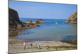 Beach Near Lower Solva, Pembrokeshire, Wales, United Kingdom, Europe-Billy Stock-Mounted Photographic Print