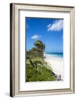 Beach near Nippers Bar, Great Guana Cay, Abaco Islands, Bahamas, West Indies, Central America-Jane Sweeney-Framed Photographic Print