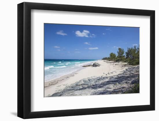 Beach near Nippers Bar, Great Guana Cay, Abaco Islands, Bahamas, West Indies, Central America-Jane Sweeney-Framed Photographic Print