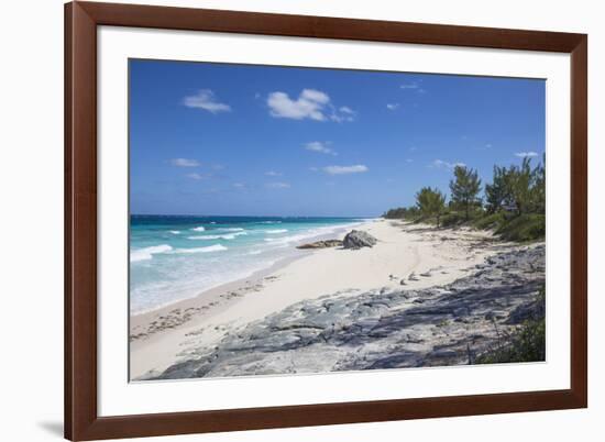 Beach near Nippers Bar, Great Guana Cay, Abaco Islands, Bahamas, West Indies, Central America-Jane Sweeney-Framed Photographic Print