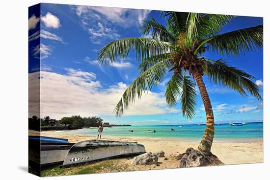 Beach near Oistins, Christ Church, Barbados, Caribbean-null-Stretched Canvas