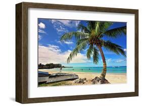 Beach near Oistins, Christ Church, Barbados, Caribbean-null-Framed Art Print