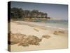 Beach Near Propriano, Corsica, France, Mediterranean-Michael Busselle-Stretched Canvas