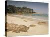 Beach Near Propriano, Corsica, France, Mediterranean-Michael Busselle-Stretched Canvas